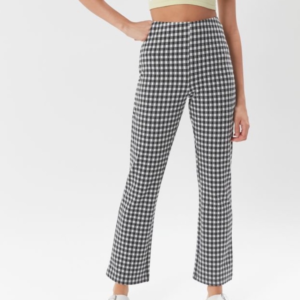 URBAN OUTFITTERS black and white checkered pants